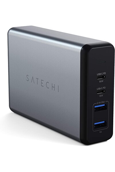 Satechi 108W Pro USB-C PD Desktop Charger - 2 USB-C PD & 2 USB-A Ports - Comp...