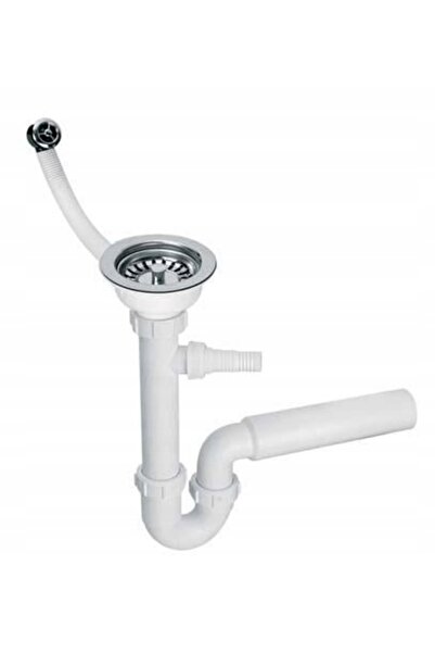 McAlpine Dop de scurgere pentru chiuvetă cu o singură cuvă, cu preaplin, 3.5"...
