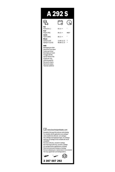 Bosch Lamelă ștergător 3 397 007 292
