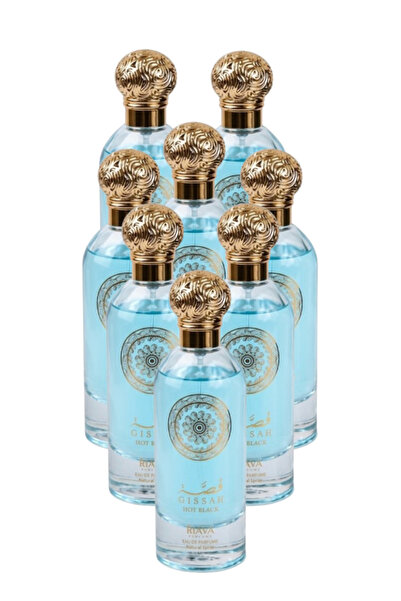 RIAVA PERFUMES 8 قطع عطر جيسة هوت بلاك 100 مل