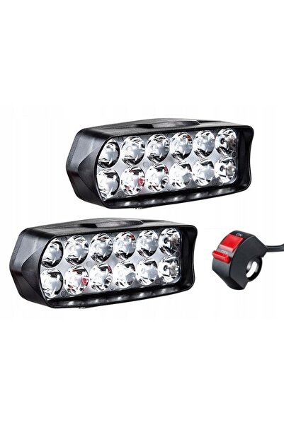 NO BRAND Proiector de lucru pentru motocicletă, halogen, tip flood, pentru mo...
