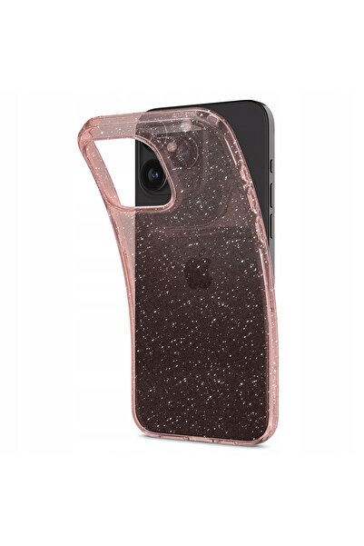 Spigen Husă pentru iPhone 15 Pro Max cu cristale lichide, sclipici, roz trans...