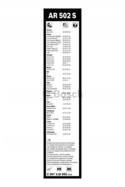 Bosch Lamă ștergător 3 397 118 995