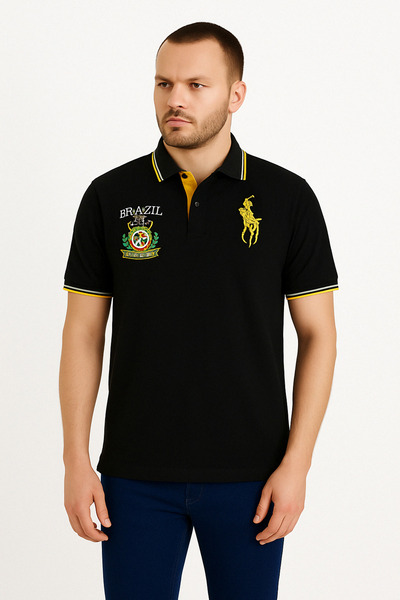 Luciano Faketti Μπλουζάκι POLO Πικέ Κοντομάνικο 100% Βαμβάκι DESIGNER με δύο ...
