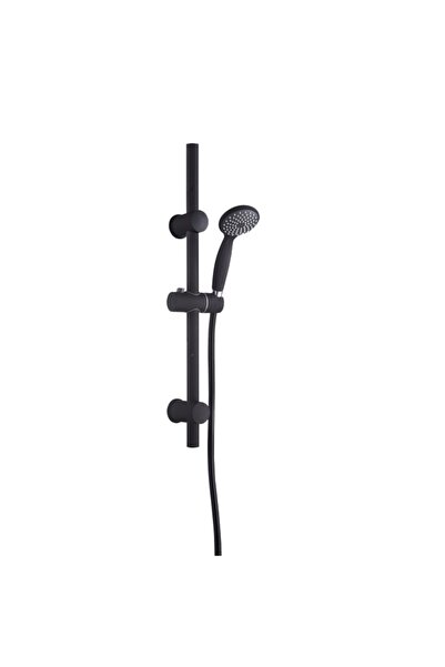 Invena SET COMPLET PARAFUZIU DE DUȘ CU SPRAY PE TUB, 3 FUNCȚII, NEGRU