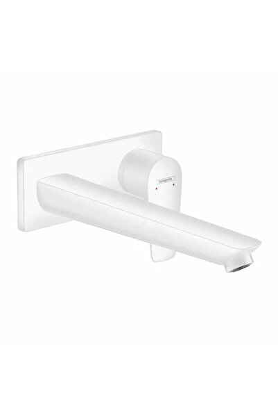 Vivis TALIS E baterie de lavoar montată pe perete cu pipă de 225 mm, Alb Mat