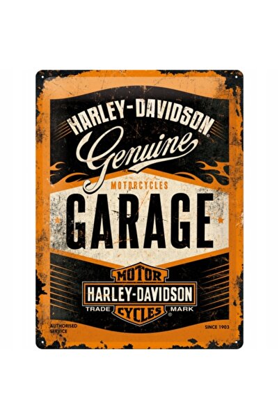 Nostalgic Art Poster metalic 30x40cm Harley-Davidson G Garaj Harley-Davidson