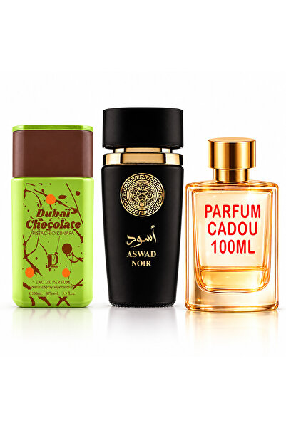 Al Fakhr Perfumes Pachet 3 Parfumuri + Dubai Chocolate + Aswad Noir + 1 x Par...