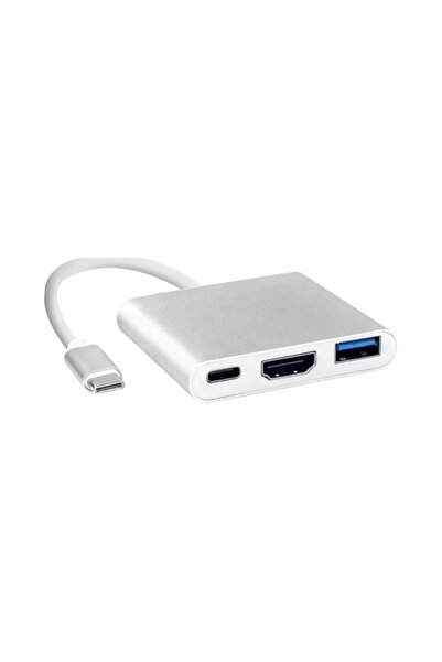 Retoo 3 ÎN 1 USB-C 4K HDMI HUB USB 3.0 ADAPTOR CONVERTOR 100W 3A