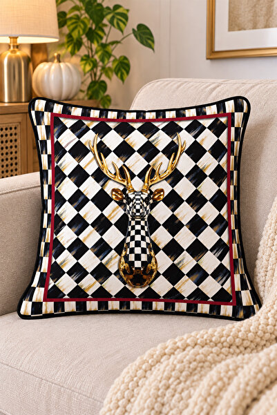 DEKOMOD 1 Pcs Digital Printed Decorative Double-Sided Colorful Pattern Throw ...