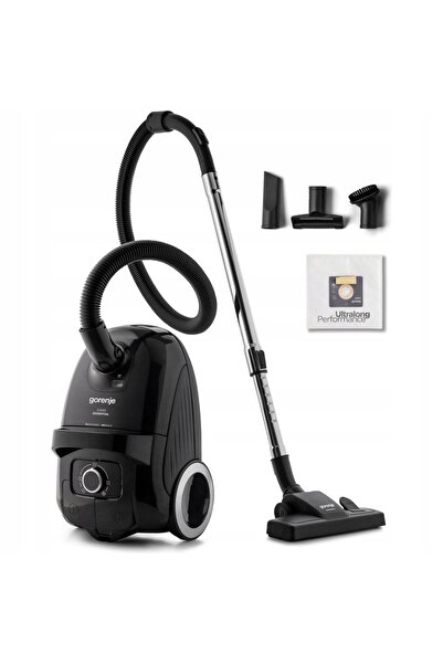 Gorenje Aspirator cu sac tradițional VCE21G4EBK 750W Negru + Duze