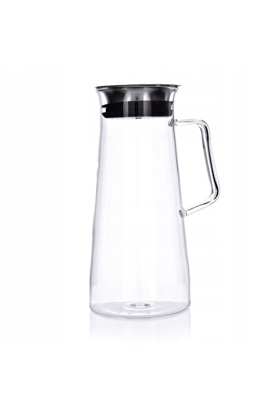 DUKAAN Carafă de sticlă de 1,5 L cu capac pentru băuturi, mâner Njuta, DUKA