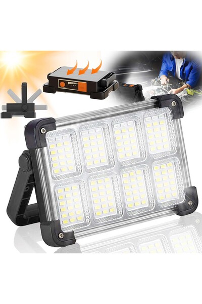 NO BRAND Reflector portabil cu halogen și LED 150W, pentru exterior, cu alime...