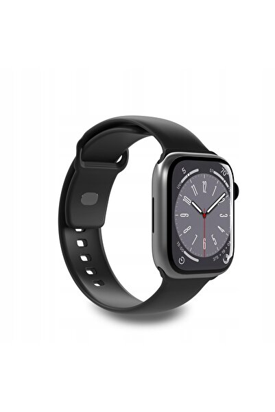 Puro Curea de silicon pentru Apple Watch 42 44 45 49 mm Icon negru - 2 bucăți