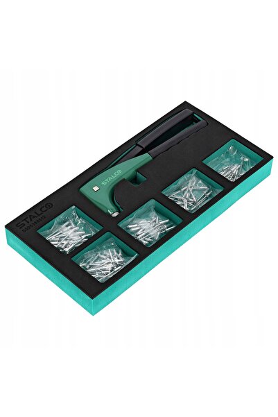 Stalco INSERT Dispozitiv de nituit cu set de nituri 6elem Cartuș EVA S026388812