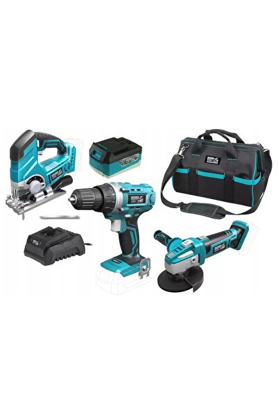 NO BRAND DEDRA KIT DE SCULE ELECTRONICE SAS+ 18V 5 AH Polizor electric Geantă...