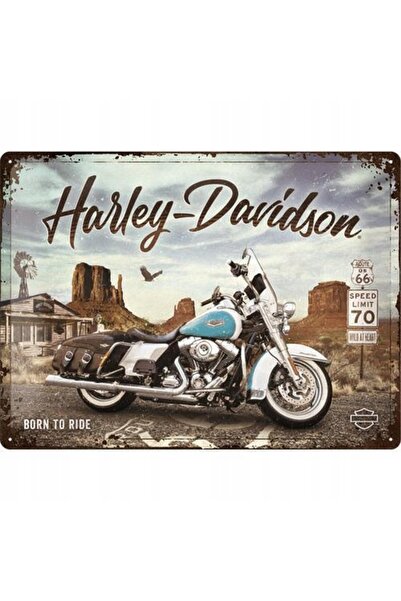 Nostalgic Art Poster metalic 30x40 Route 66 Road King Classic