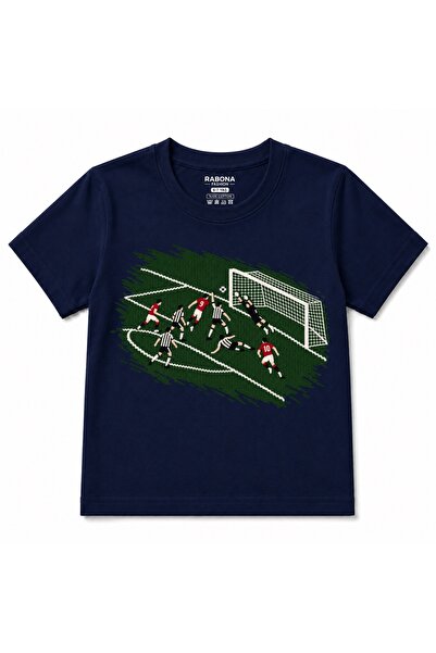 Rabona Fashion Tricou pentru copii cu grafică de fotbal: Scenă de gol în ulti...