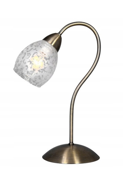 Reality Lampă de masă retro cu patină și abajur floral Crissy 515801-04
