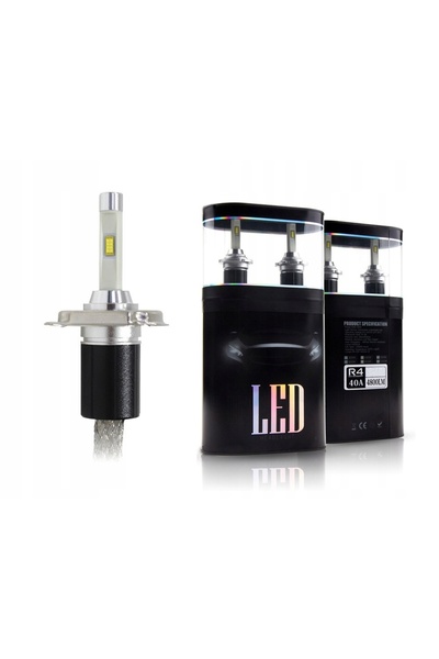 NO BRAND LED auto H4 9600lm R4 80W 12V 24V CANBUS RADIATOR 1 buc.