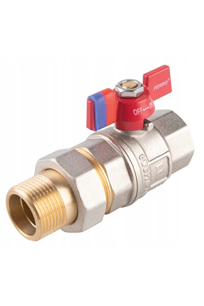 FERRO Robinet cu bilă cu filet parțial cu fluture M 5/4 F-Power