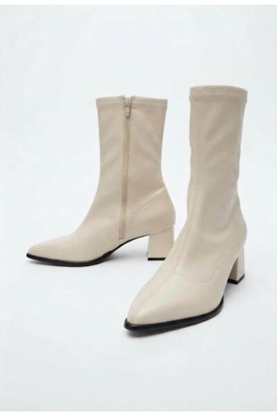 AZR Liralik Thick-Heeled Boots, Heel Height 5 cm