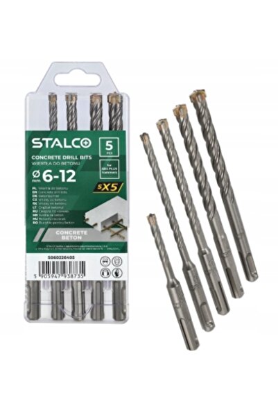 Stalco Set de burghie pentru beton SX5 6,0-12,0 mm 5 bucăți S060226405