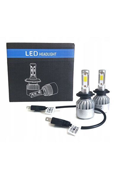 NO BRAND Becuri LED auto H7 16000lm S2 72W 12V 24V CANBUS cu ventilator 2 bucăți