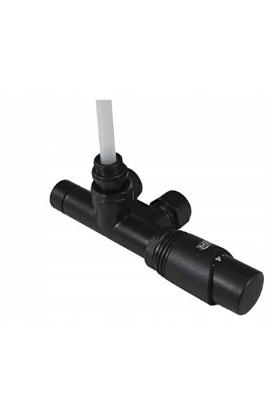 GOSHE Robinet termostatic combinat cu o singură intrare, negru, pentru încălz...