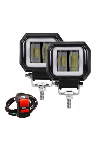 NO BRAND 2x PROIECTOR MOTOR/ATV, LAMPĂ DE LUCRU HALOGEN, INEL LED CREE A09 20W