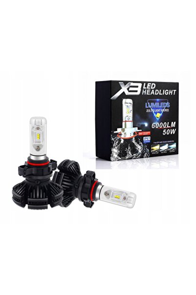 NO BRAND Becuri LED auto H16 5202 12000lm X3 ZES 50W 12V 24V CANBUS 2 bucăți
