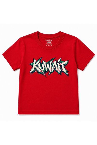 Rabona Fashion Kuwait Street Graffiti Lettering Graphic Kids T-Shirt