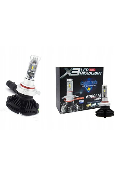 NO BRAND Becuri LED auto HIR2 9012 12000lm X3 ZES 50W 12V 24V CANBUS 2 bucăți