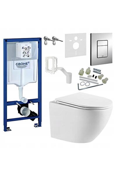 NO BRAND WC suspendat Grohe cu capac cu închidere lentă KPL