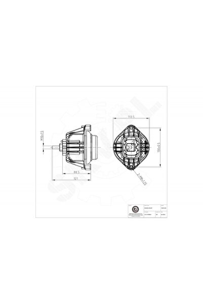 ESEN SKV Tampoane motor BMW 1 3 X1 Z4 stânga 22116768853