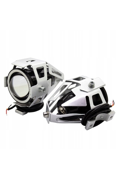 NO BRAND Lampă LED HALOGENY CREE U7 tip inel pentru motocicletă, 2 bucăți