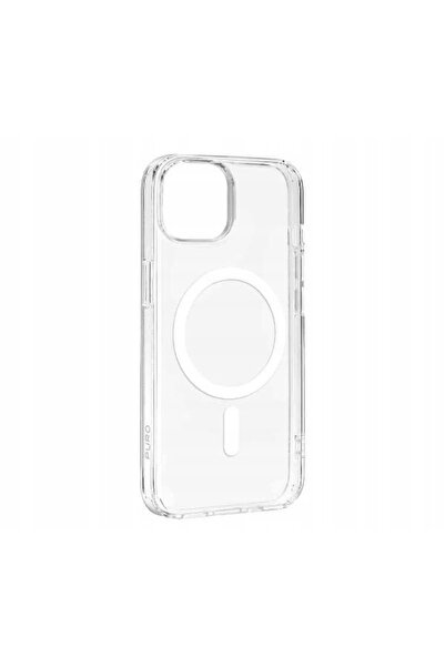 Puro Husă de silicon pentru iPhone 15 Pro Lite Mag MagSafe - Transparentă