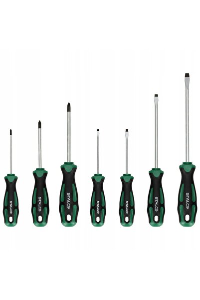 Stalco Set de șurubelnițe 7EL CrV S-12393