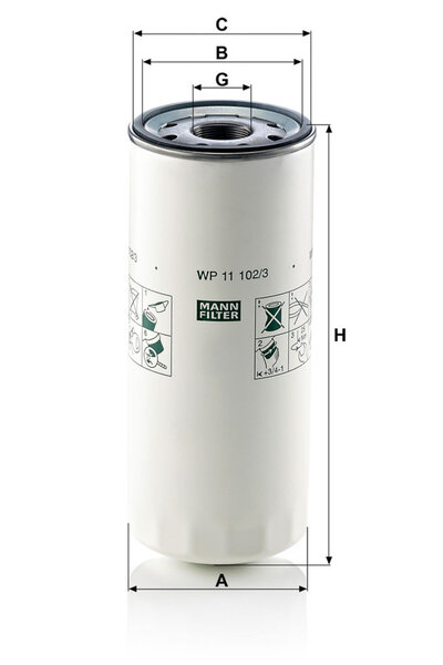 Mann-Filter Filtru de ulei WP 11 102/3