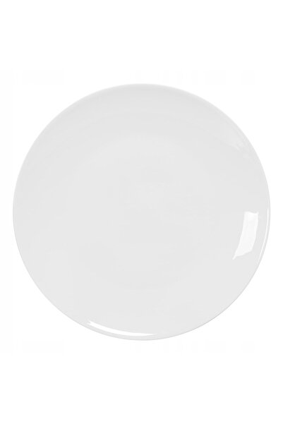 DUKAAN Farfurie de masă din porțelan alb de 26,5 cm Felicia Modern DUKA