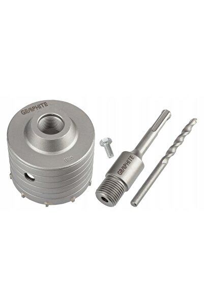 graphite Burghiu WIDI de 80 mm cu adaptor SDS+ și ghidaj 55H322