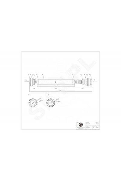 ESEN SKV Arbore de transmisie Jeep Grand Cherokee III 52853010AB