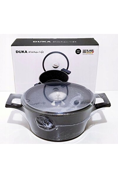 DUKAAN Oală Profesională Cu Capac 24 cm 3,1 L Inducție Gota Cook DUKA