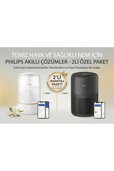 AC0951 Hava Temizleyici + HU1510 Buhar Makinesi İkili Paket