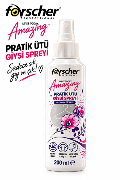 Forscher Make Today Amazing Pratik Ütü Giysi Spreyi 200 ml