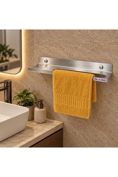 Blaene Stainless Steel No-Punch Mounting Adhesive and Screw Mounted Rack Towe...