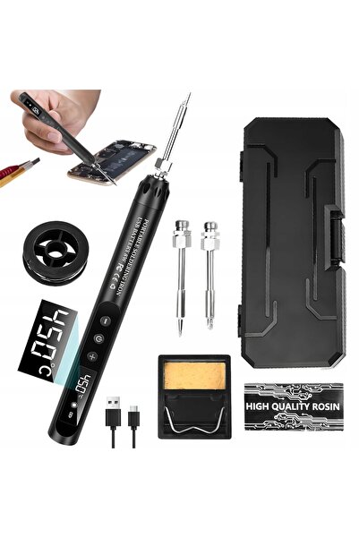NO BRAND Mini fier de lipit portabil USB cu afișaj digital DIY 12W