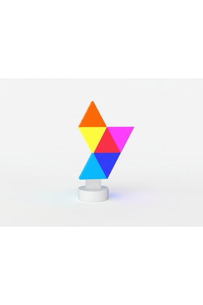 NO BRAND Panou LED RGB Inteligent, 6 triunghiuri, lumină decorativă, aplicați...