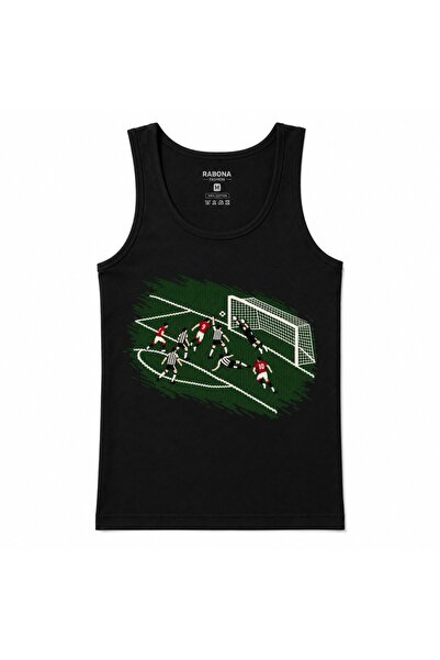 Rabona Fashion Grafička majica bez rukava sa golom u poslednjem trenutku
