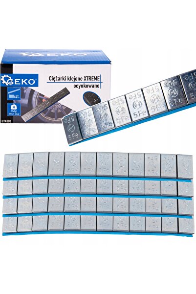 GEKO Greutăți adezive din zinc pentru jante de aluminiu G74300 5g 1200 bucăți